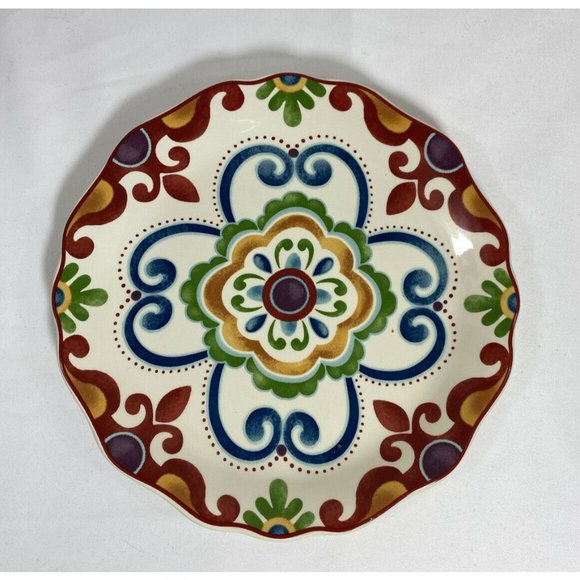 Lot Of 2 ~ PIER 1 "Global Medallion"  Ivory Earthe - Picture 3 of 8